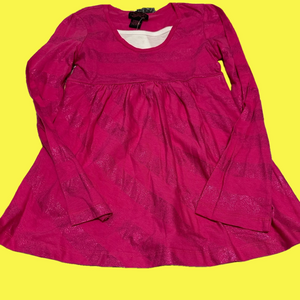 Pink Long Sleeve Tee Soft Knit Casual Top